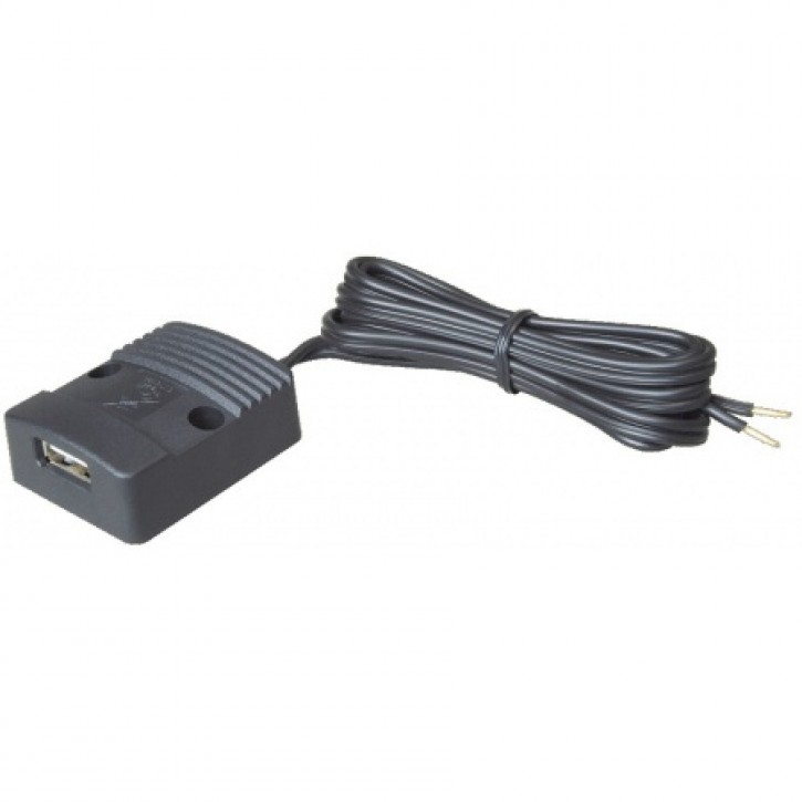 USB Lade-Aufbausteckdose flach 12 / 24 V
