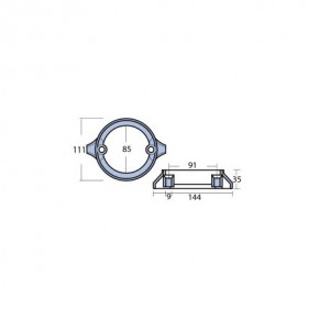 Zink Anode Volvo Penta  Duo Prop 290