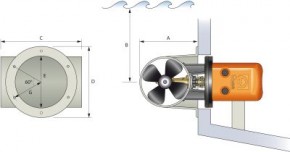 Tunnel 250 mm für Heckstrahlruder BTQ250