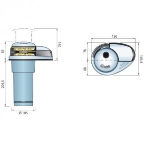 QUICK Prince DP2E Vertikal 800W 12V 8 mm Kette